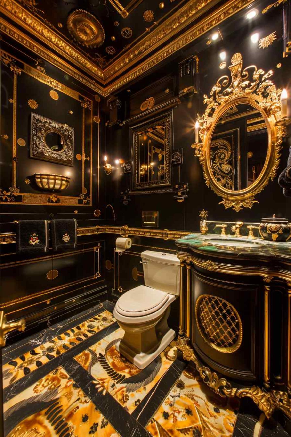 bathroom deco rococo