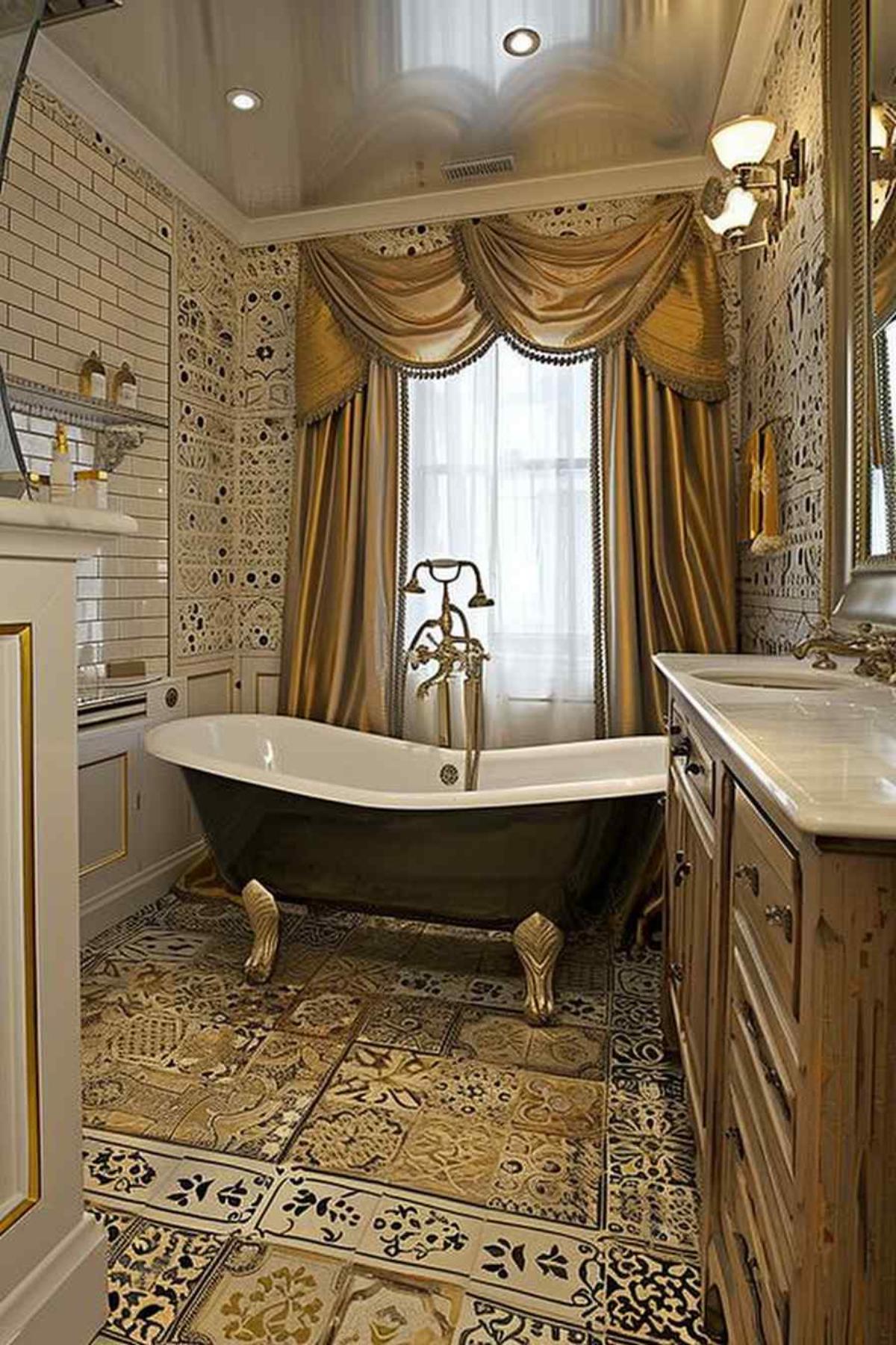 bathroom deco rococo