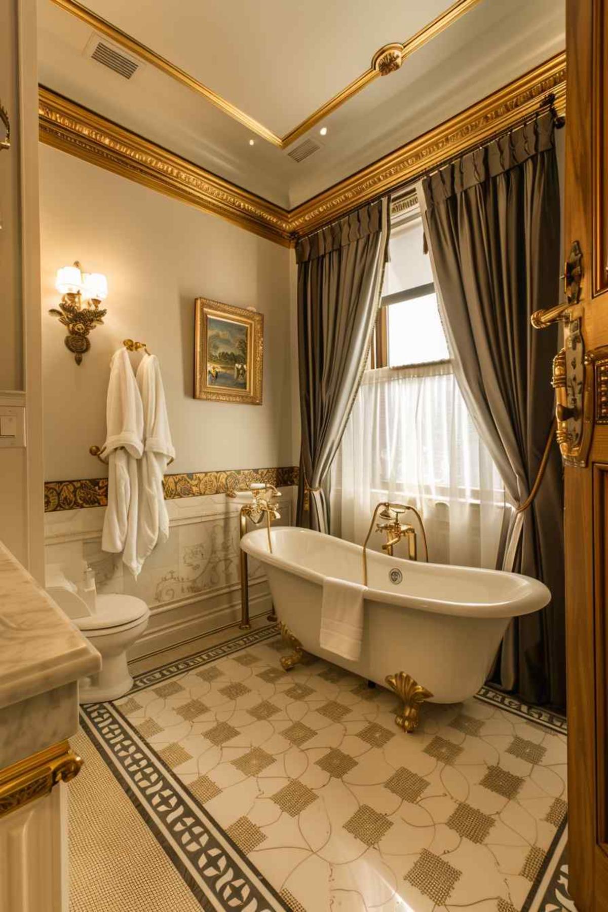bathroom deco rococo