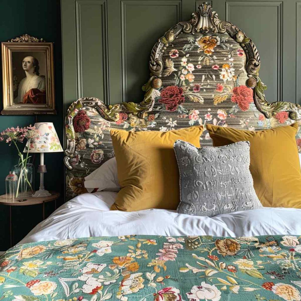 bedroom boho rococo