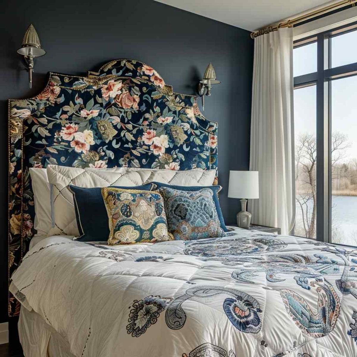 bedroom boho rococo