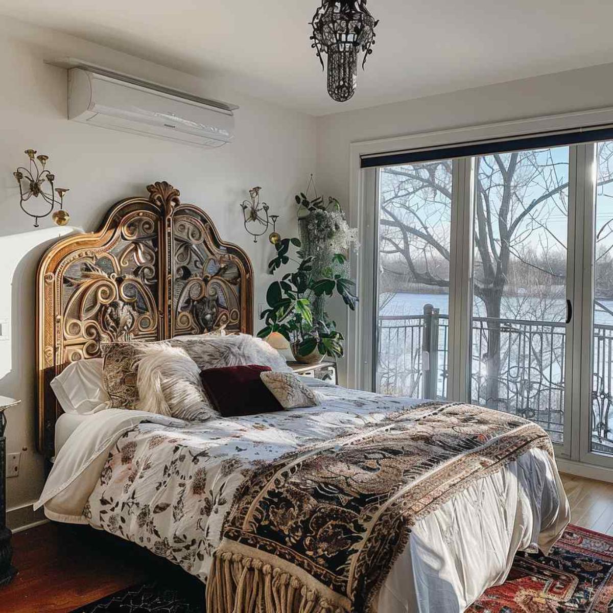 bedroom boho rococo