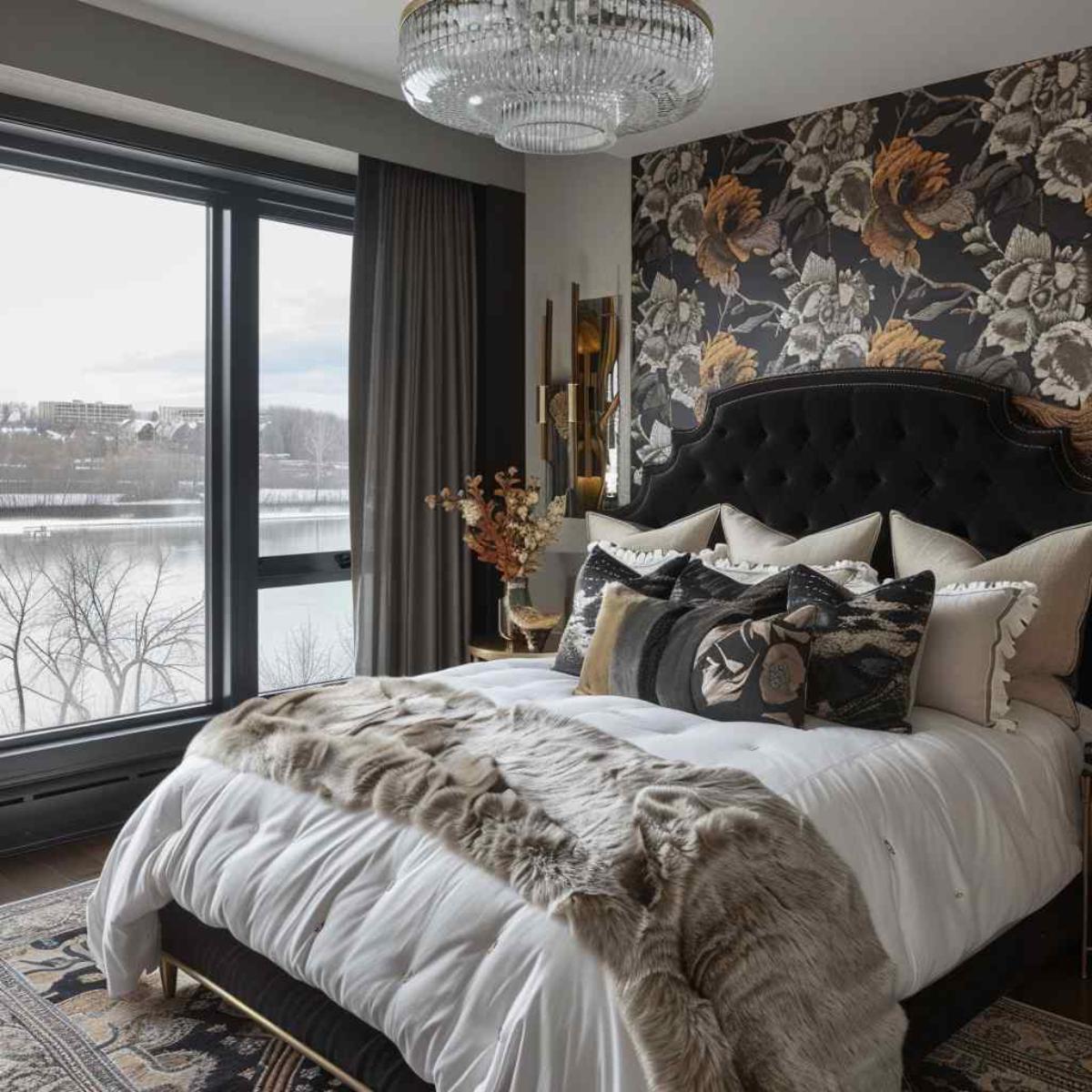bedroom boho rococo