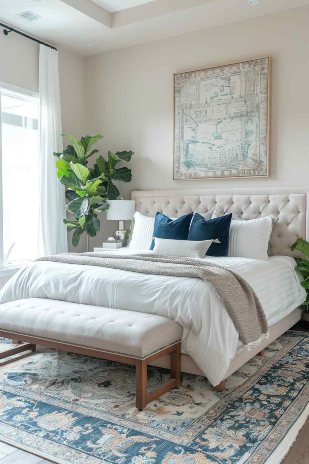 bedroom boho rococo