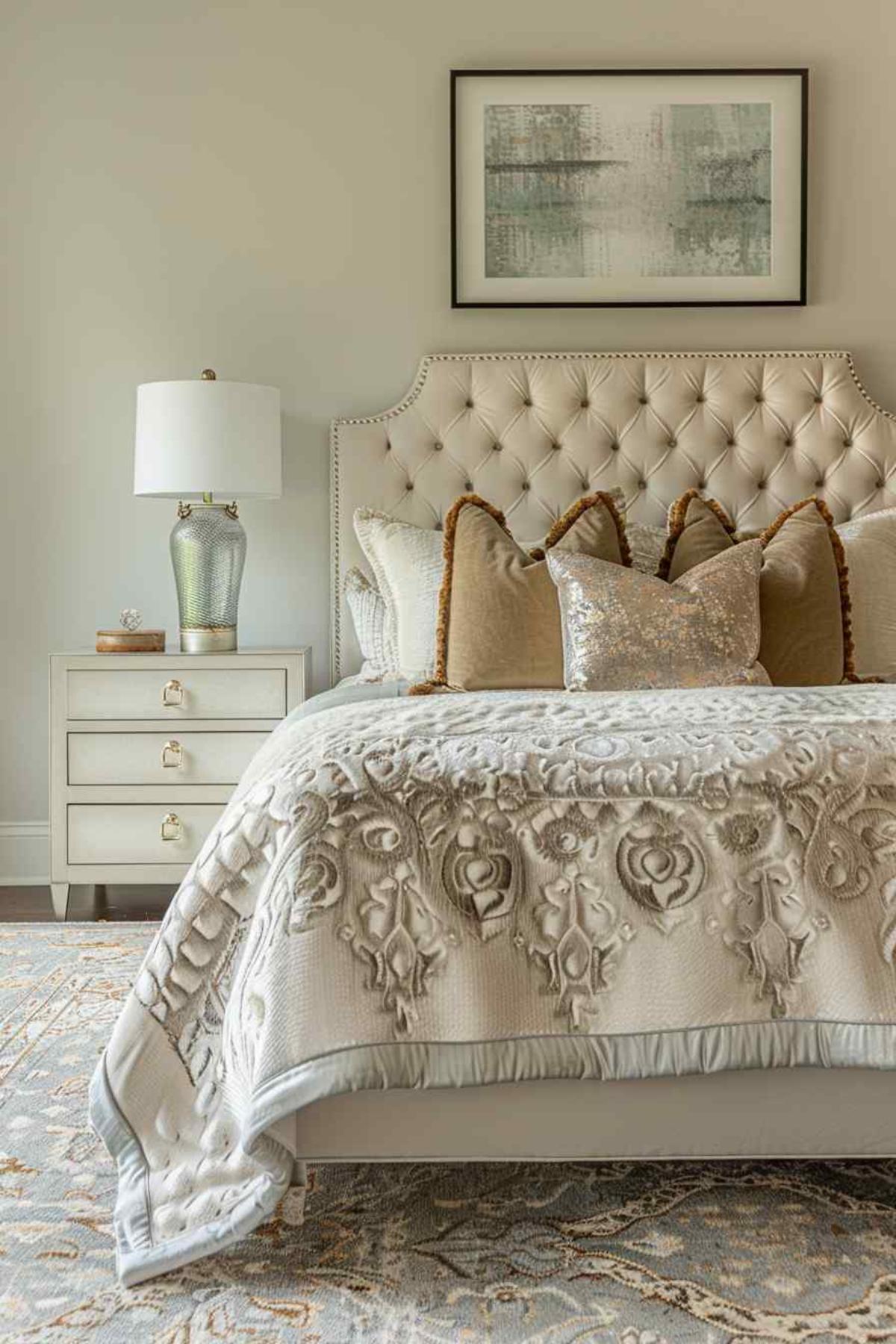 bedroom boho rococo