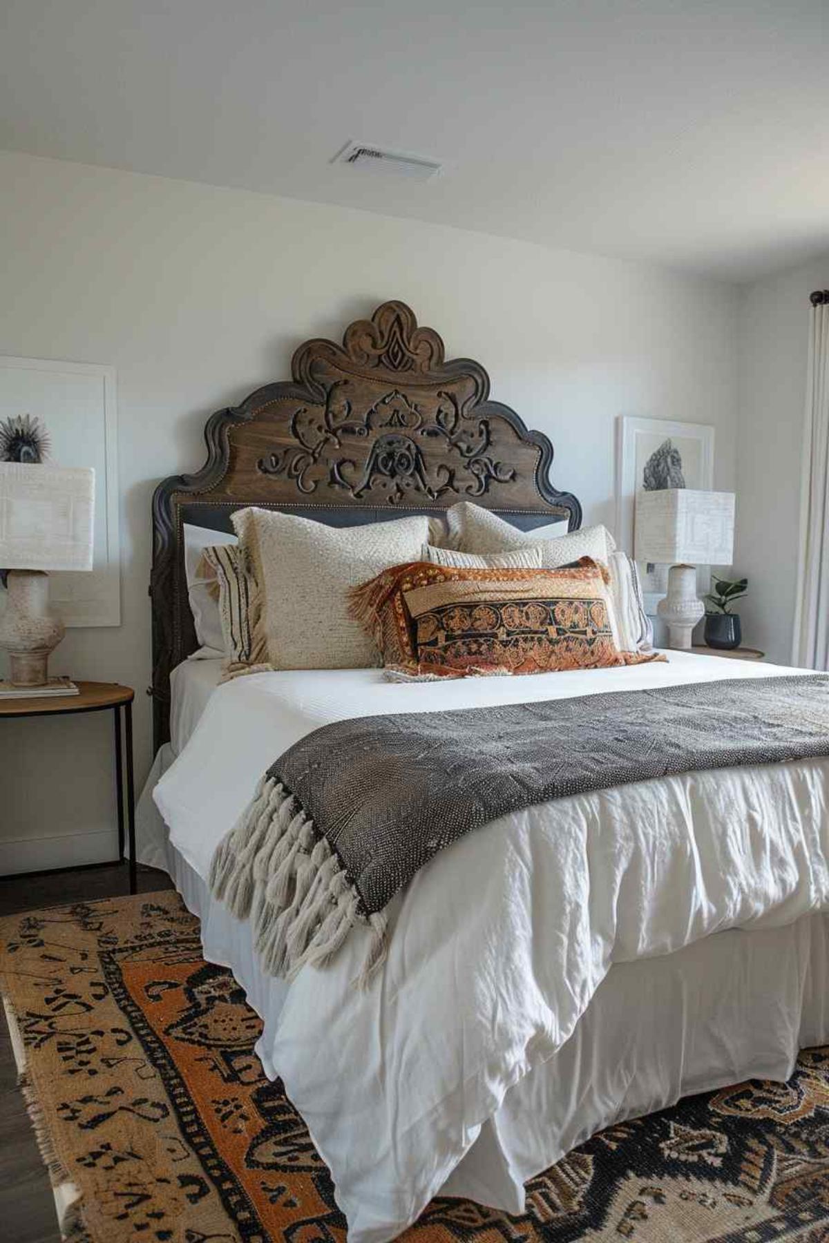 bedroom boho rococo