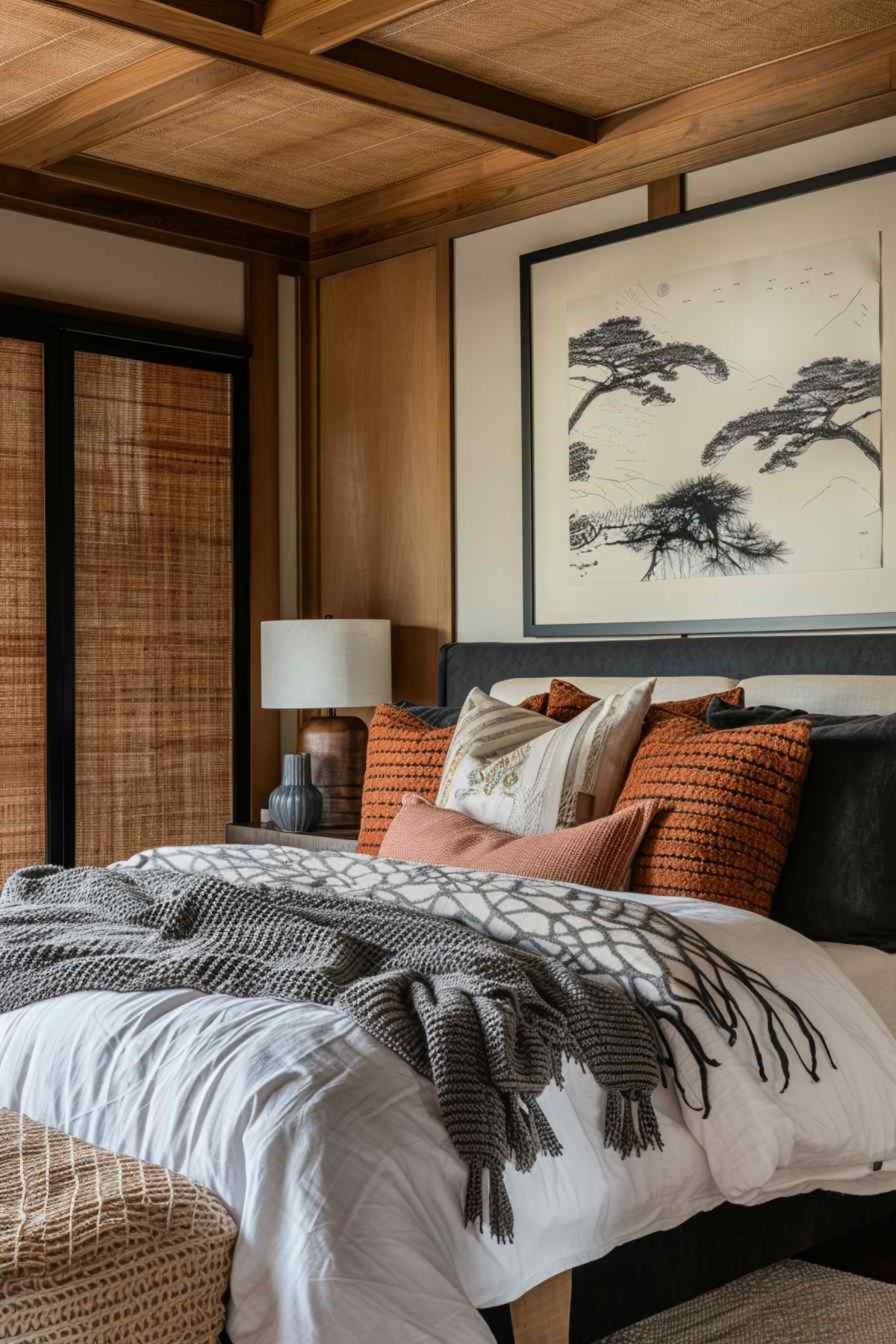 bedroom boho rococo