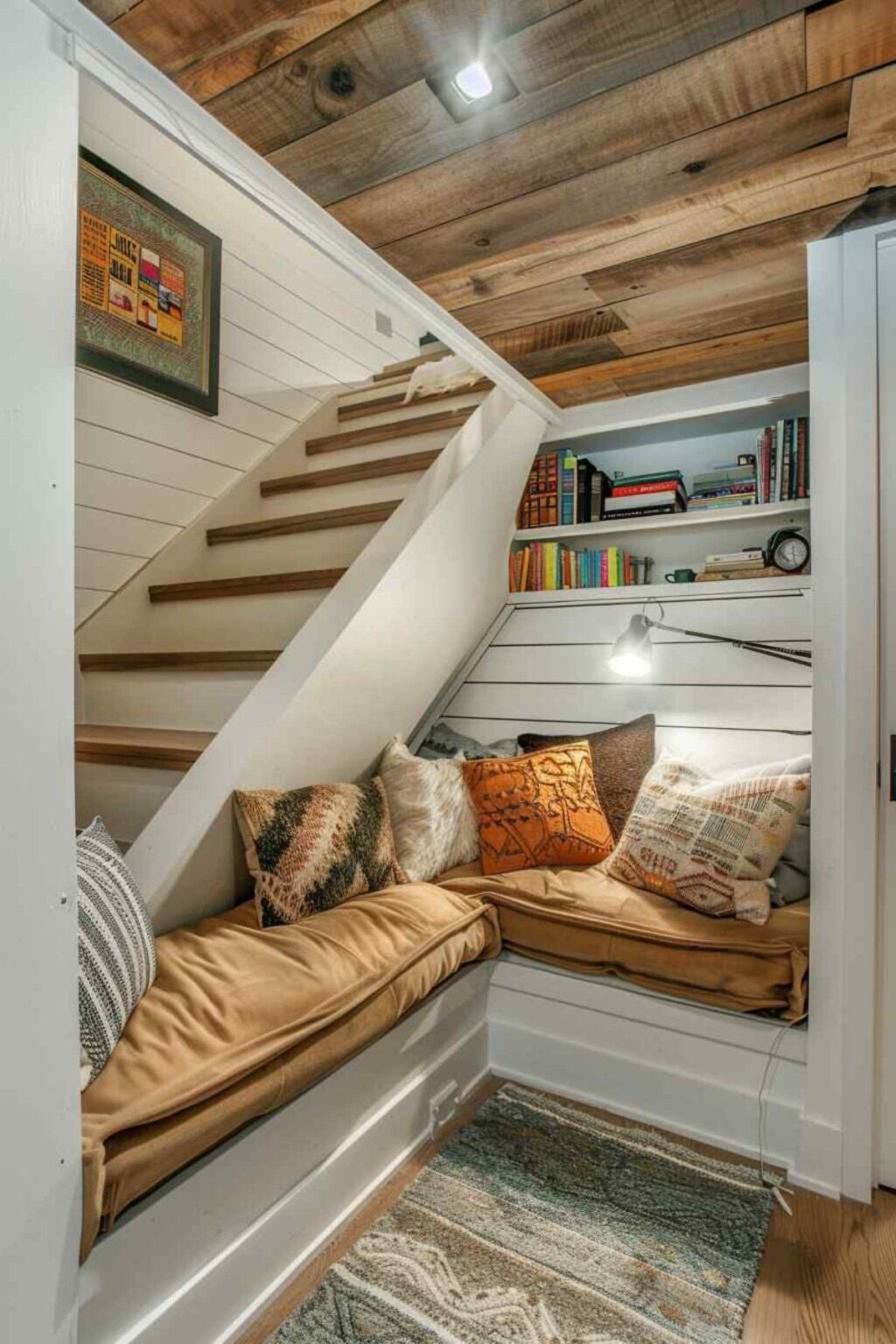 32 Cozy Nooks Under Staircases Transform Neglected Spaces (Concept ...
