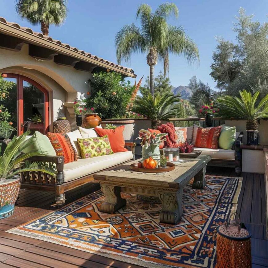 28 Outdoor Decks Weave Together Mediterranean Warmth and Tropical ...