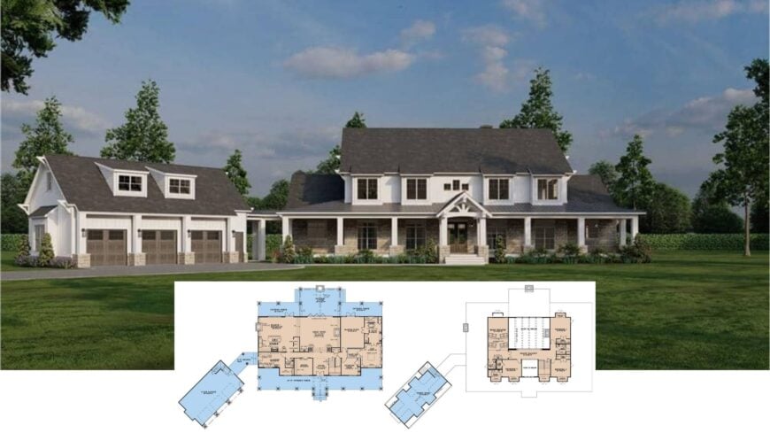 Step Inside This Timeless Craftsman Beauty With a Spacious Wraparound Porch