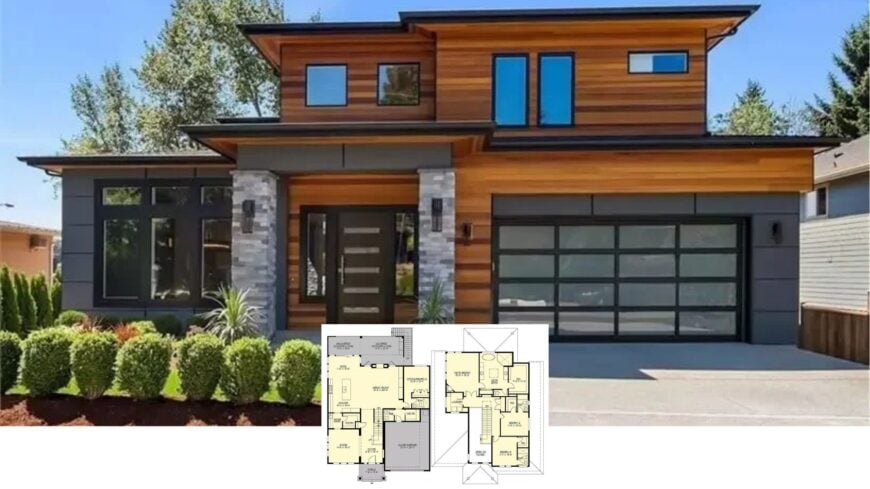 Explore the Beauty of Contemporary Craftsman Design with Striking Cedar Accents