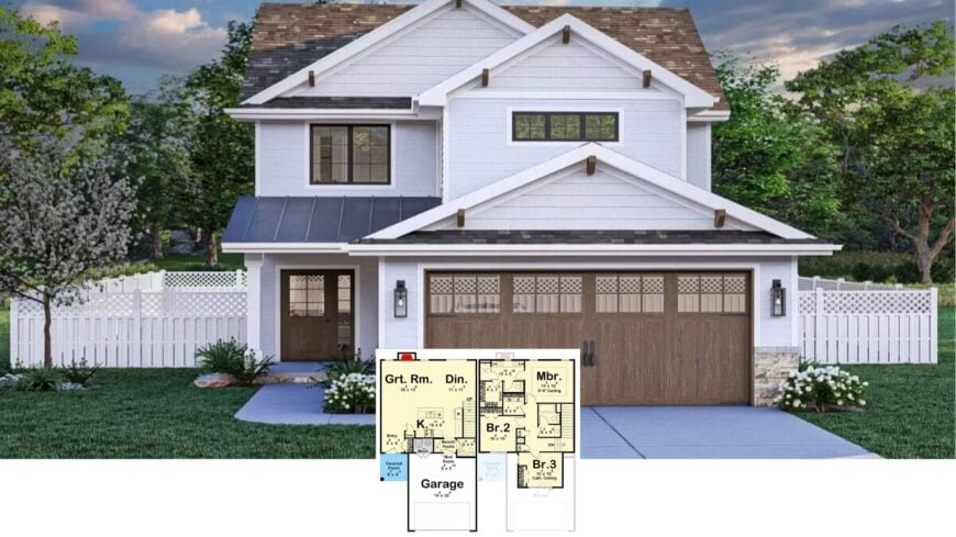 Step Inside This Inviting Craftsman Home with Gable Details and Rustic Accents