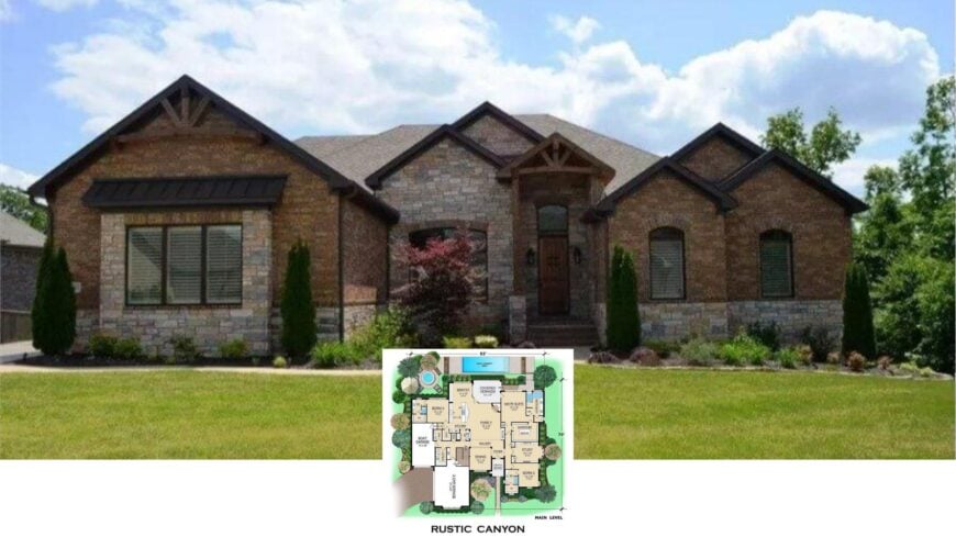 Discover This Captivating Craftsman Home with a Unique Boat Garage and Stylish Stone Facade