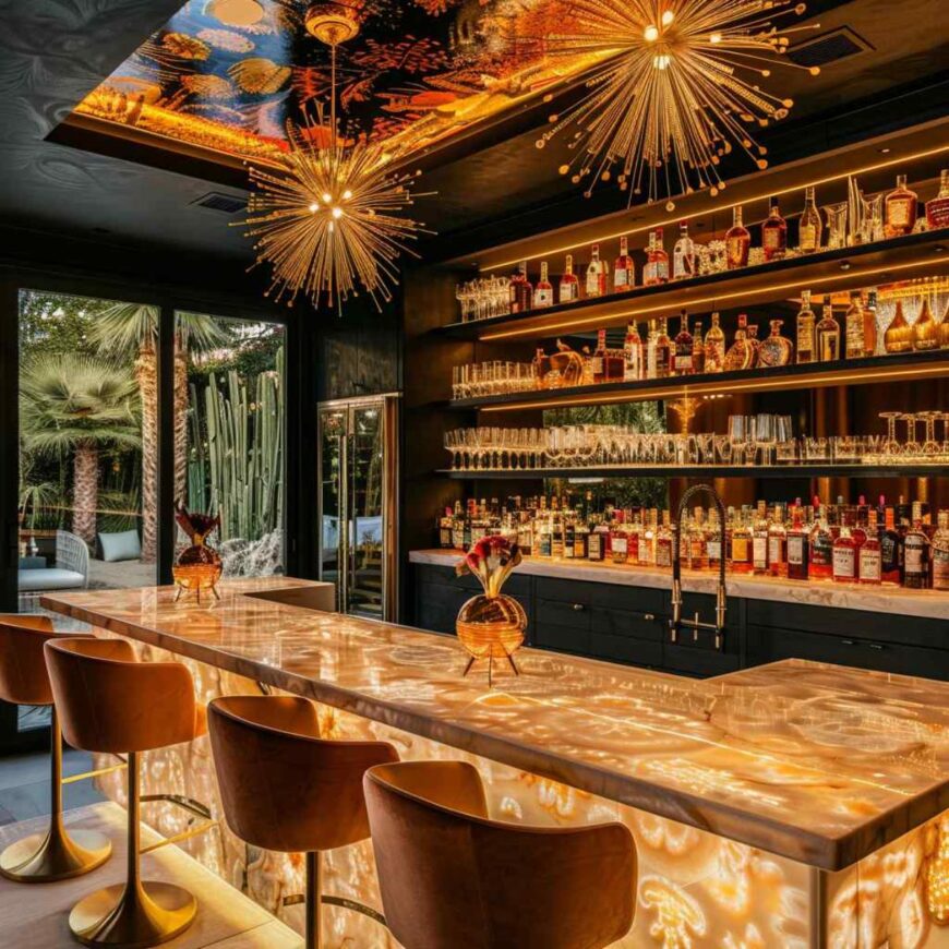 25 Home Bars that Sip in Style with a Maximalist Glam Fusion (Concept ...