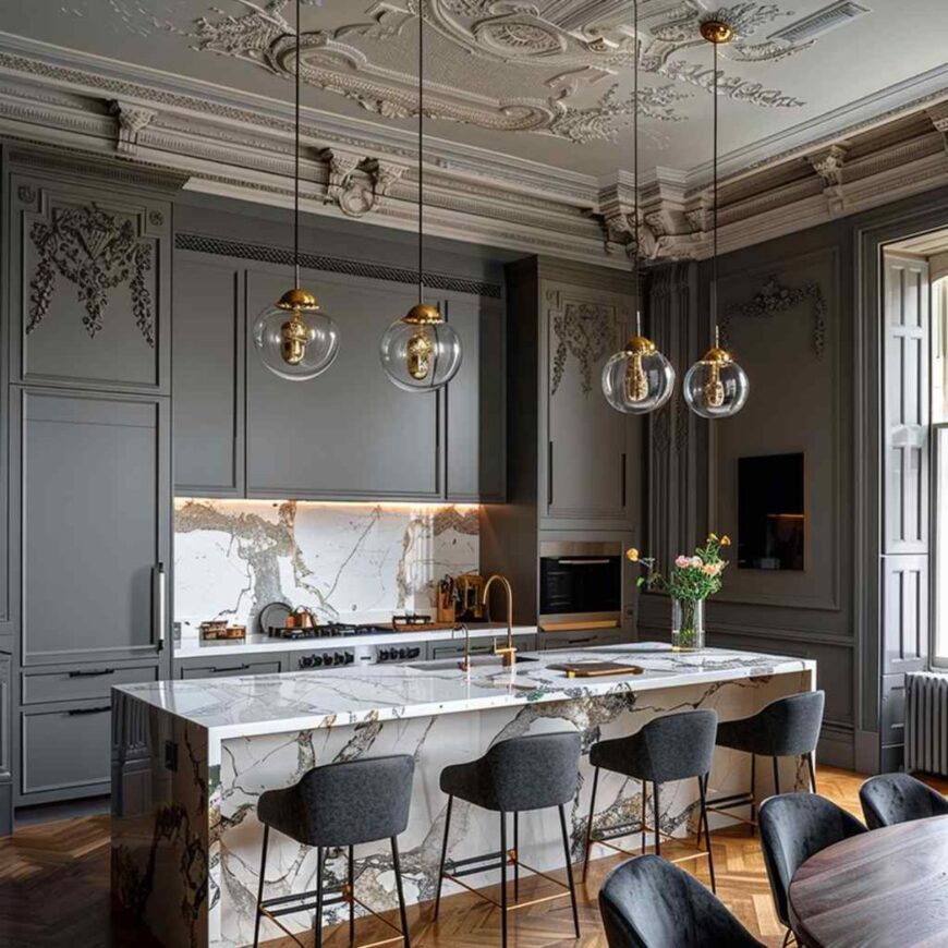 28 Kitchens Navigate the Rich Textures of Baroque and Rococo (Concept ...