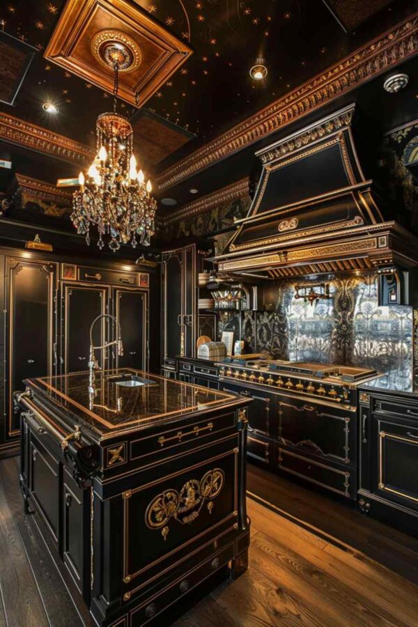 28 Kitchens Embrace the Rich Textures of Baroque, Glam and Rococo ...