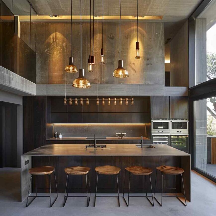 30 Kitchen Design Ideas Blending Rustic and Modern Aesthetics (Concept ...