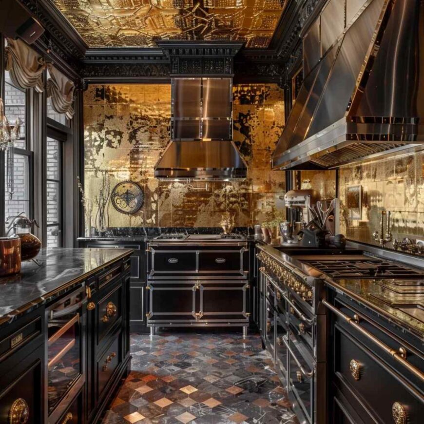 20 Kitchens Mix Steampunk Grit with Rococo Sparkle (Concept Interiors ...