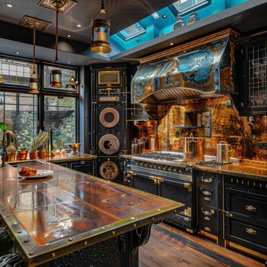 20 Kitchens Mix Steampunk Grit with Rococo Sparkle (Concept Interiors ...