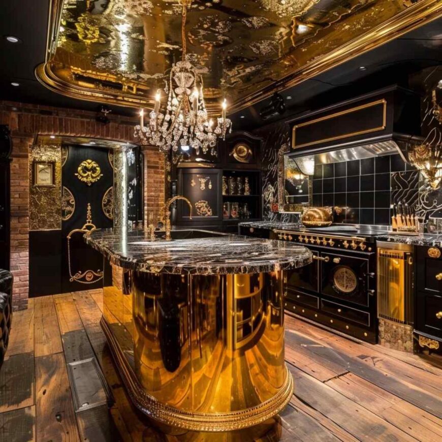 20 Kitchens Mix Steampunk Grit with Rococo Sparkle (Concept Interiors ...