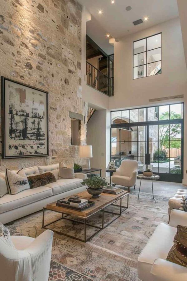 28 Living Room Spaces Where Rustic Meets Refined (Concept Interiors ...