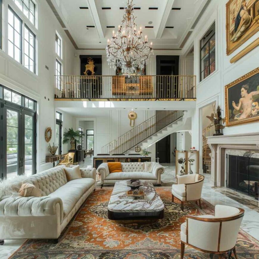 23 Living Rooms Where the Ornamental Meets the Opulent (Concept ...