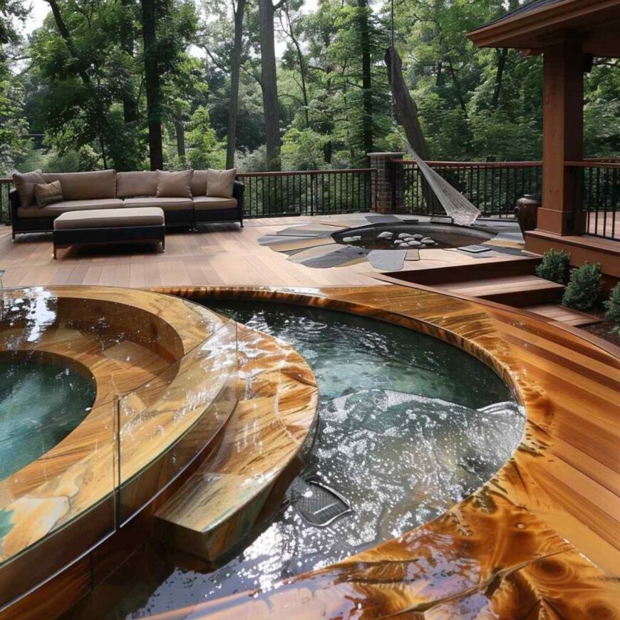 32 Outdoor Deck Layouts that Integrate Water Features (Concept Designs ...