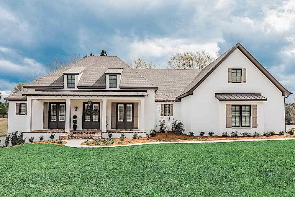 3-Bedroom French Country Home for a Corner Lot with Bonus Room Above the 3-Car Garage (Floor Plan)