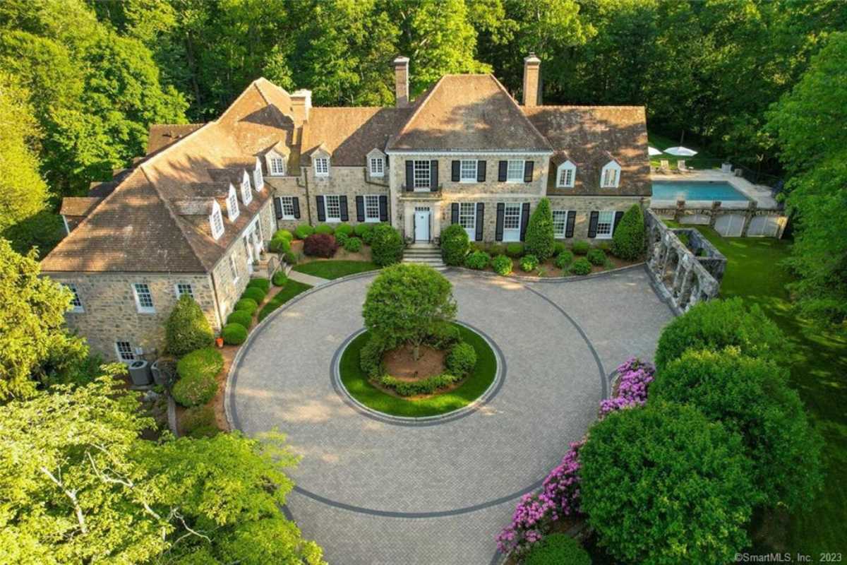 The exterior of the property