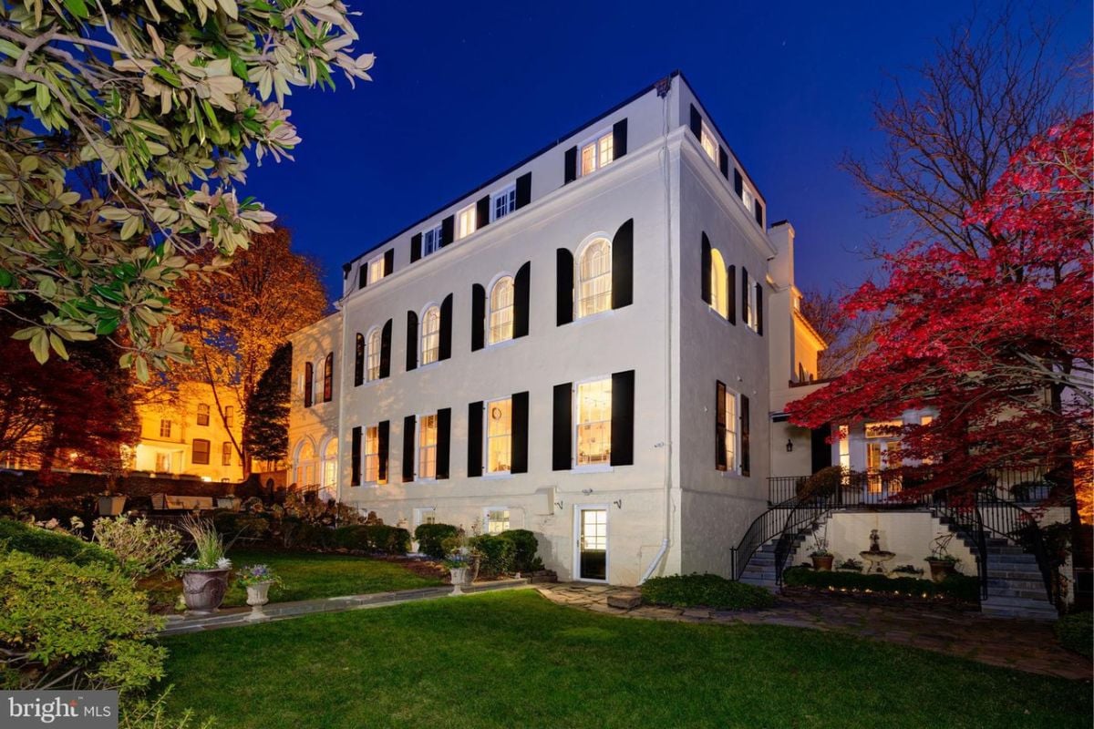 The exterior of the property