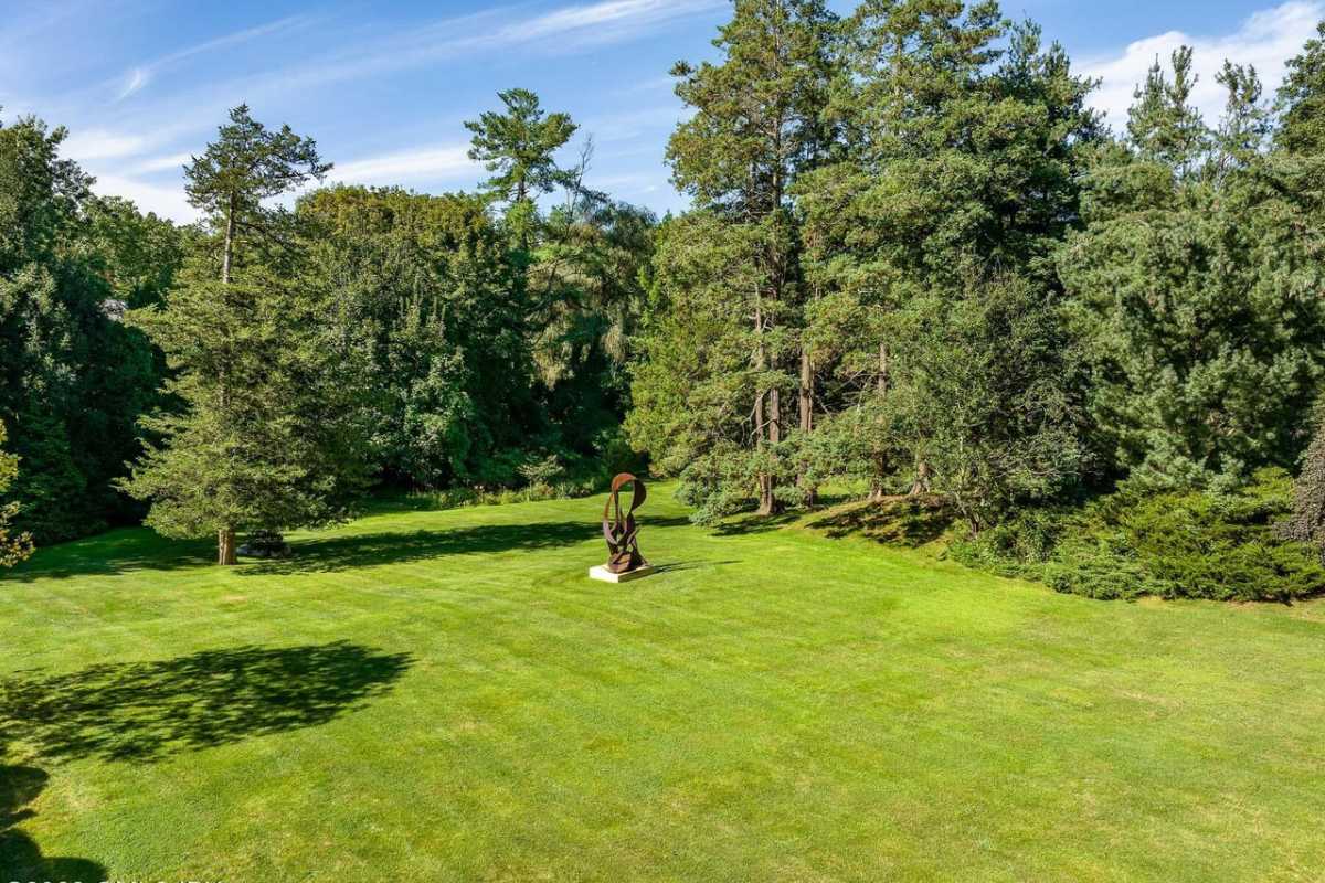 A lawn featuring grass and trees.