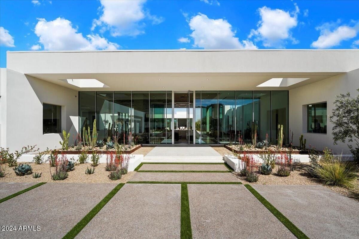 The front exterior of the property.