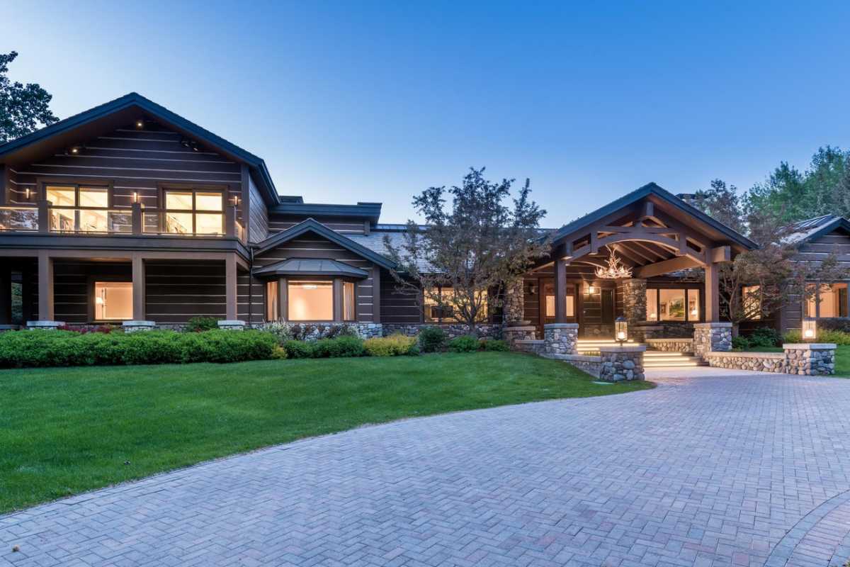 The exterior of the property
