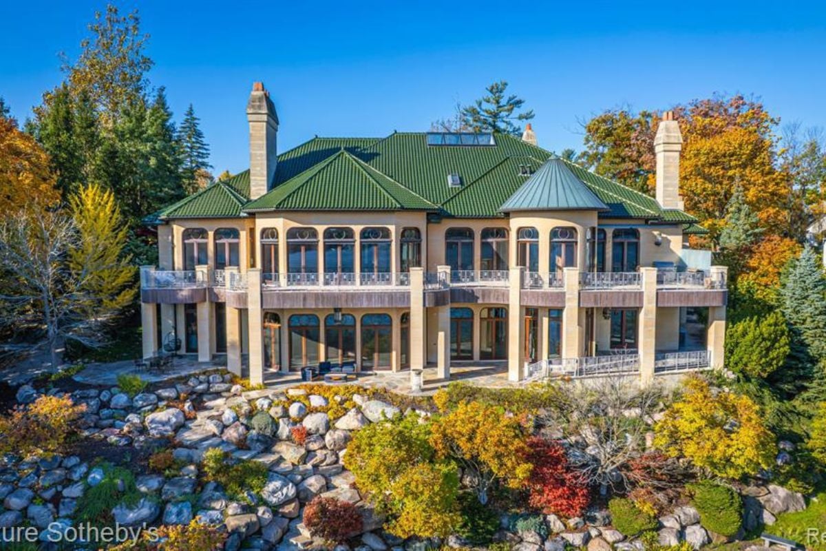 The exterior of the property