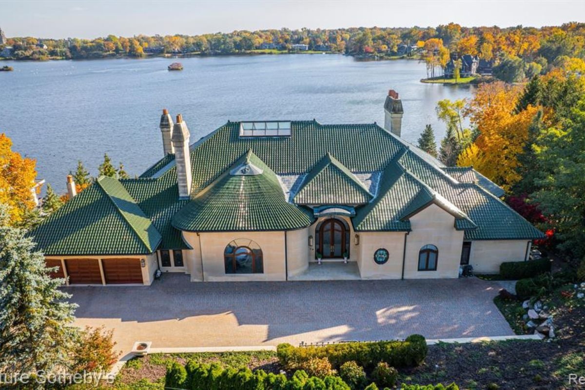 The exterior of the property