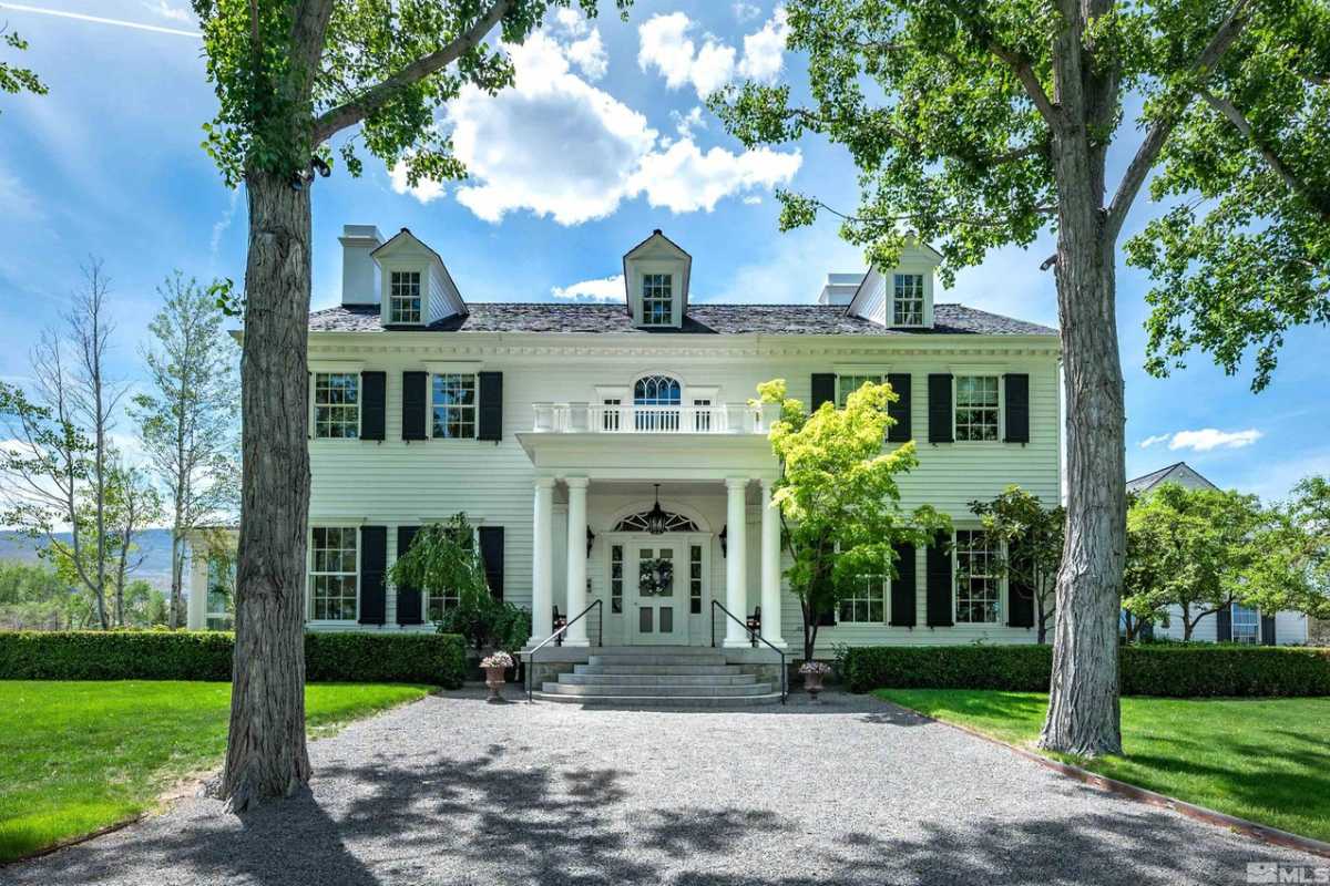 The front exterior of the property