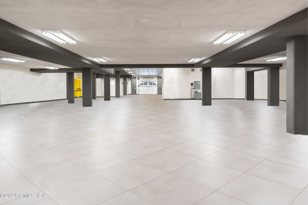 A covered garage
