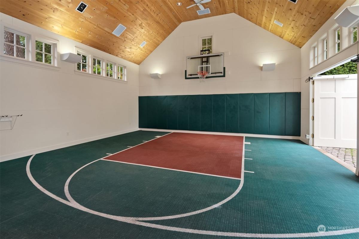 Indoor basketball court