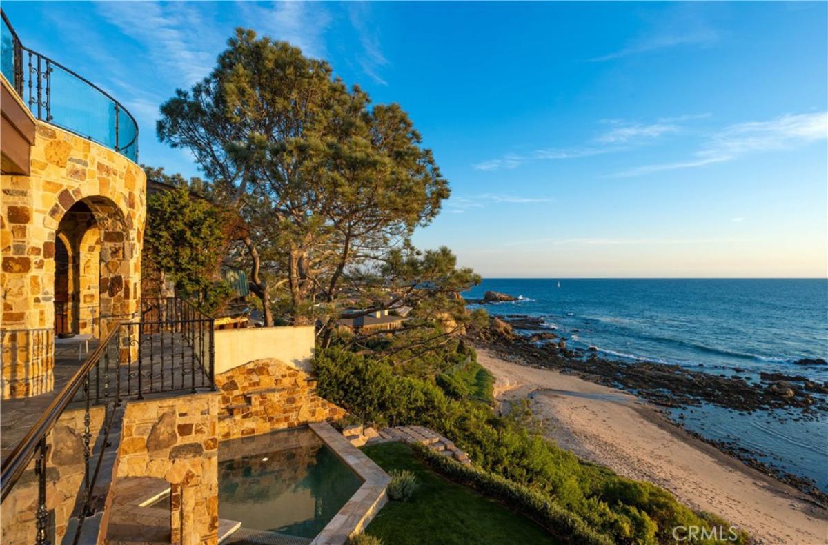Backyard with a view of the ocean.