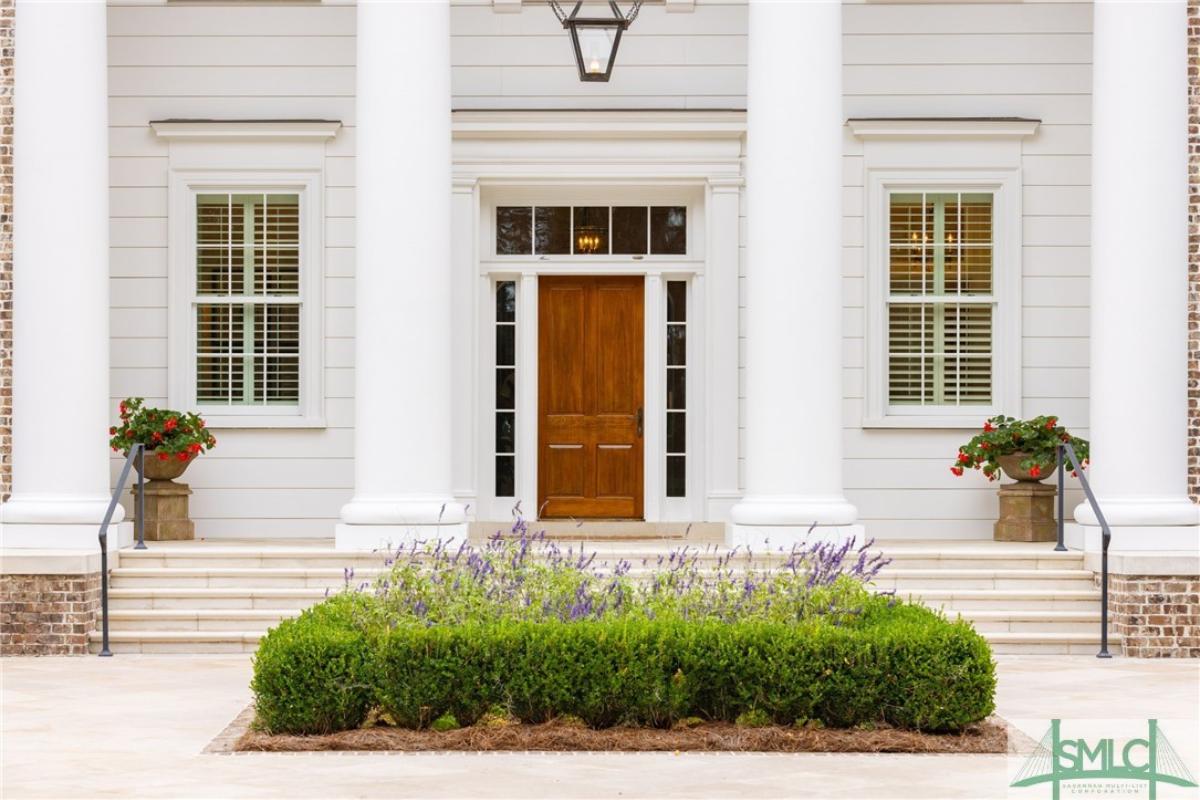 Front door entry of the house.