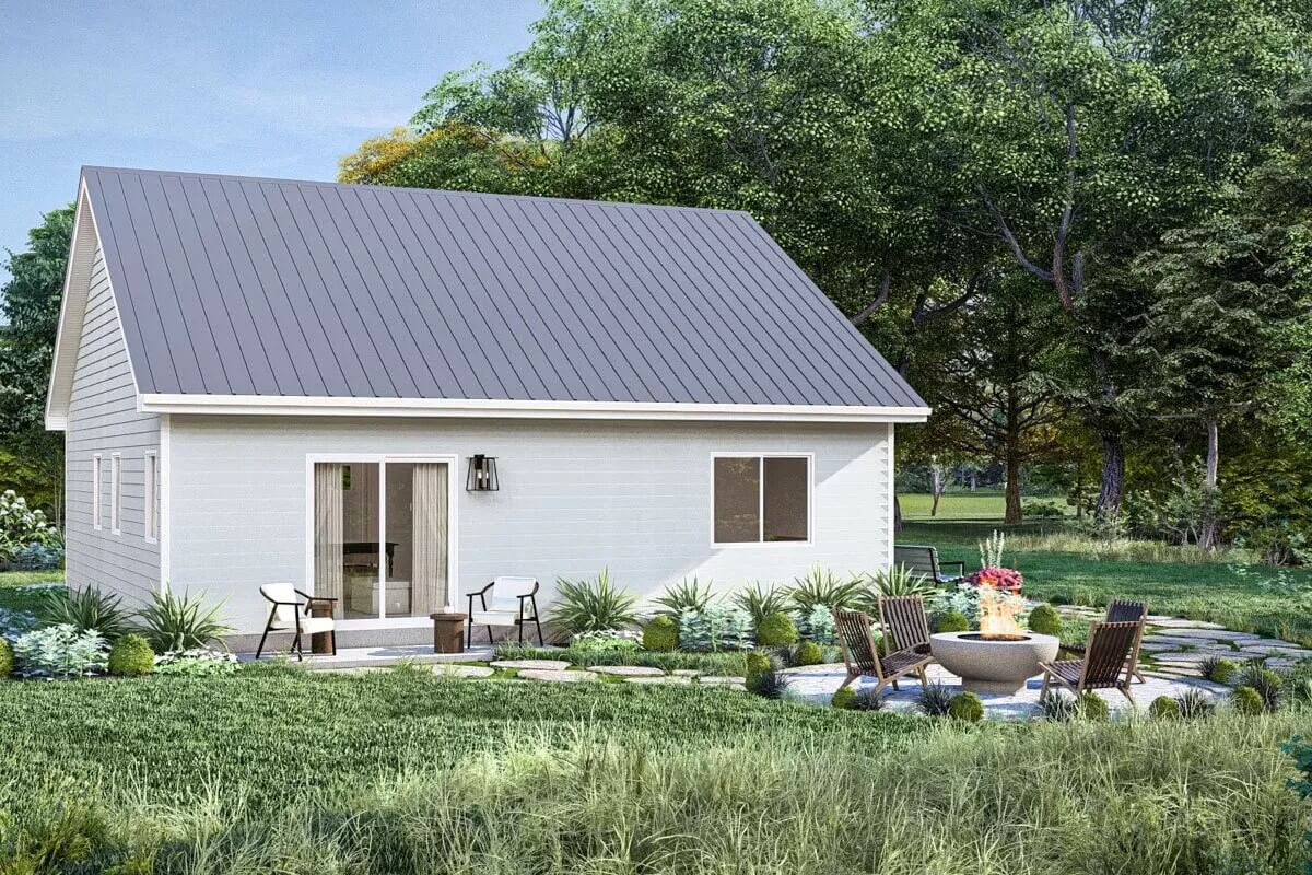 Single-Story Cottage Style ADU with 2 Bedrooms and a Small Front Porch ...