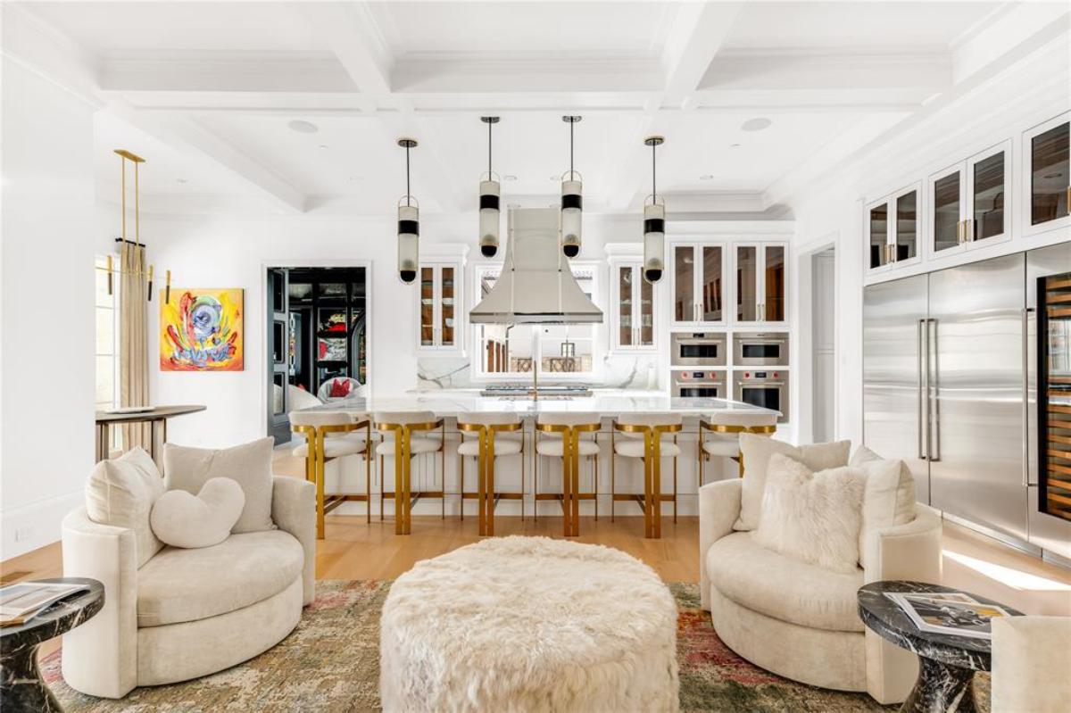 Kitchen with custom cabinetry,