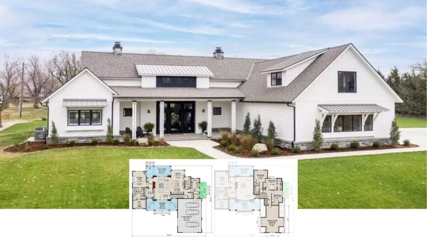 Tour This Stunning Contemporary Farmhouse with Industrial Style