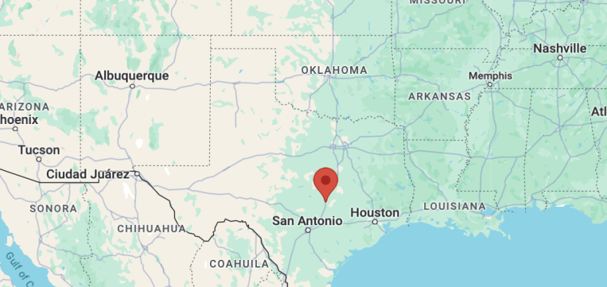 Georgetown, Texas map