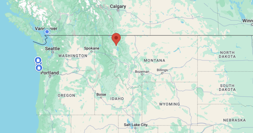 Kalispell, Montana map
