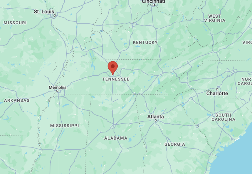 Franklin, Tennessee map