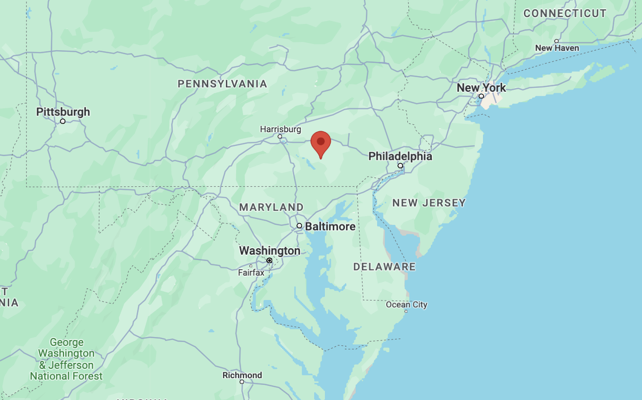 Lancaster, Pennsylvania map