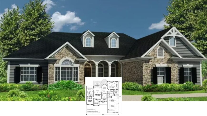 Discover the Timeless Allure of This Classic Ranch Home with Elegant Dormer Windows