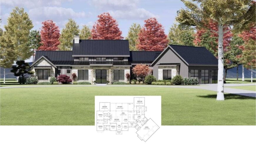 Explore the Allure of This Modern Farmhouse with a Touch of Rustic Charm