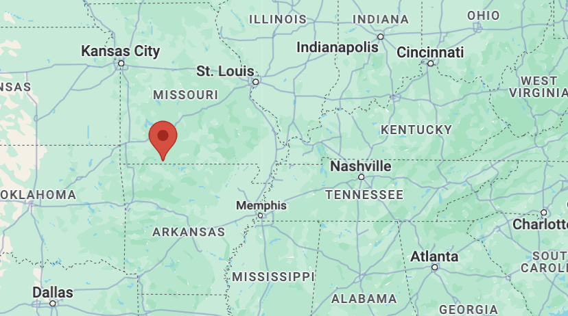 Branson, Missouri map